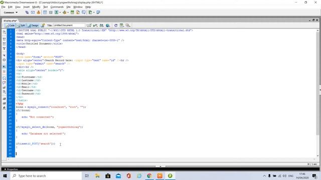 Fetch record from MYSQL using PHP смотреть онлайн