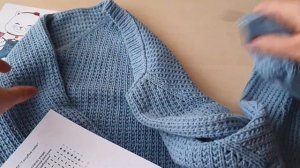 Мужской джемпер спицами "ГОЛУБОЕ НЕБО" | экспресс МАСТЕР КЛАСС