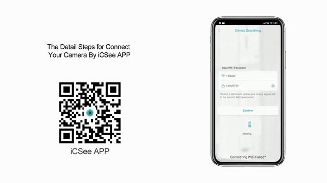 Подключеие уличной погодозащитной камеры пули Techage к приложению iCSee смотреть онлайн