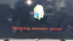 smart tv stuck on Recovery system. anyone cen help me?