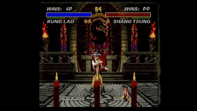 SNES Mortal Kombat 3 Kung Lao Babality смотреть онлайн