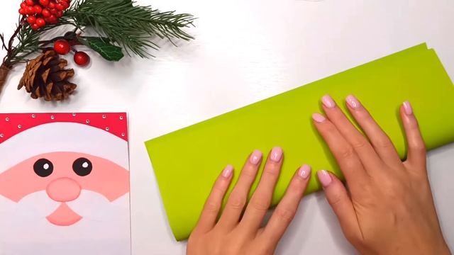 Новогодняя открытка с объемной елочкой внутри / поделки из бумаги / поделки на новый год смотреть онлайн