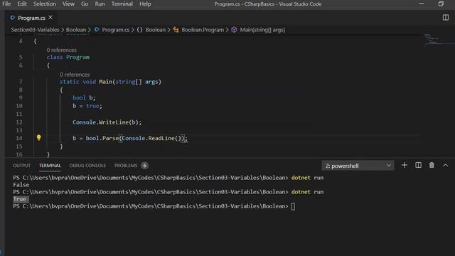C# Boolean | C# Basics #6 смотреть онлайн