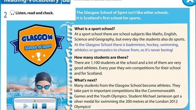Excel 5 module 8 p98 Glasgow of sport text смотреть онлайн
