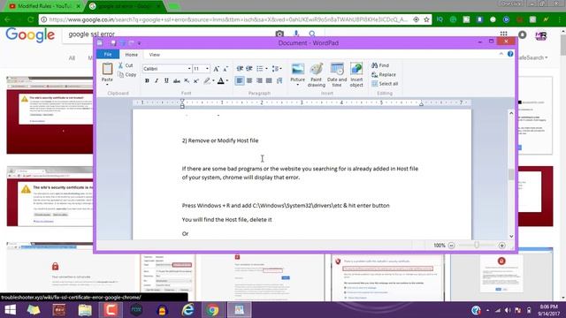 How to fix ssl error connection error in Google Chrome | Modified Rules смотреть онлайн