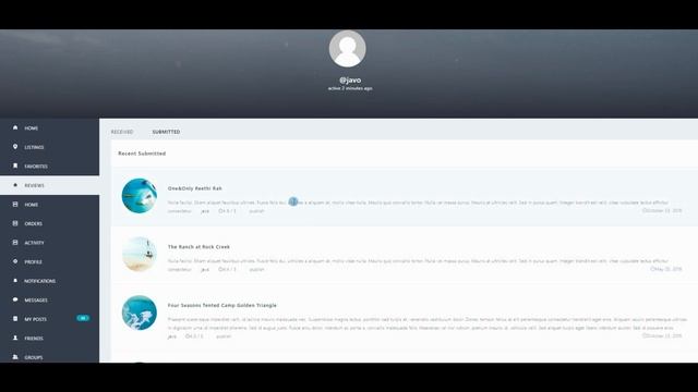 [Intro] Javo Directory WordPress Theme User Dashboard смотреть онлайн