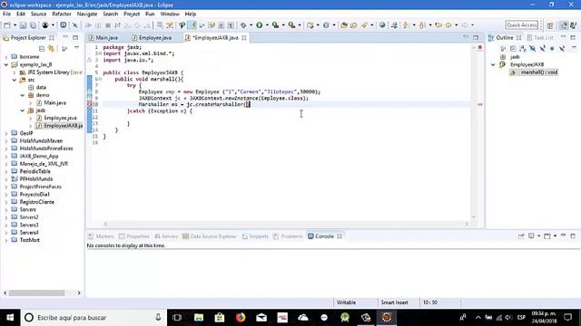 Tutorial JAX-B Ejemplo de Marshall y Unmarshall смотреть онлайн