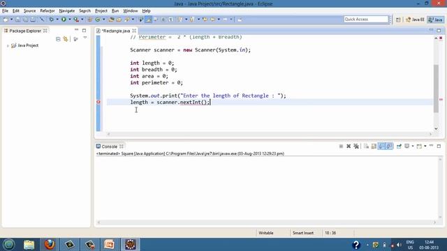How to calculate Area and Perimeter of a Rectangle in Java? смотреть онлайн