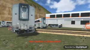 Крушу поезд в игре train and rail yard simulator.