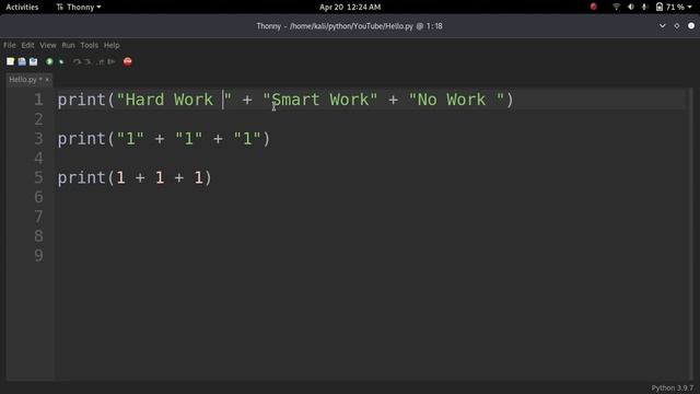 Concatenate In Python | Python For Beginners | Amol Blog Python | Hindi | #13 смотреть онлайн