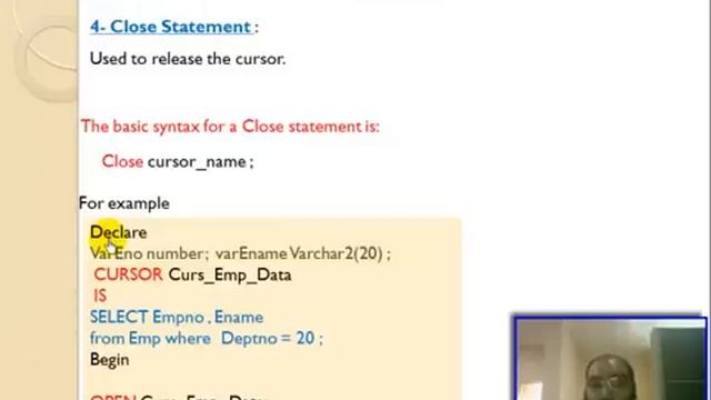 73- Oracle PL / SQL - Explicit Cursors -%Type - %RowType تعليم أوراكل смотреть онлайн