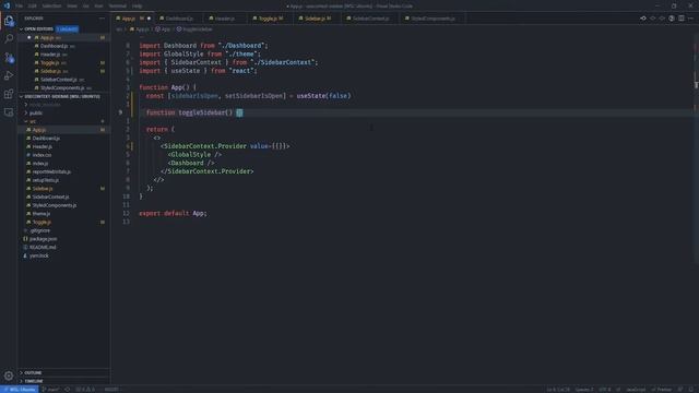 Build a Simple Application Sidebar: Easy useContext React Hooks Tutorial смотреть онлайн
