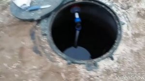 Высокие грунтовые воды. Дренажный насос в колодце