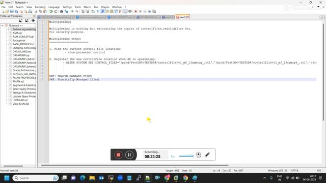 32 _ Multiplexing Control files in Oracle Core DBA. Free Online Training 2023 @ravireddye-learning смотреть онлайн
