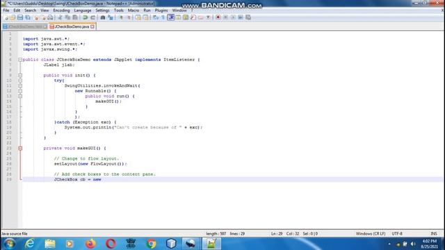Java the complete Reference Ninth Edition (Chapter 32) Example (5) Check Boxes смотреть онлайн
