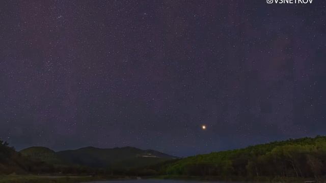 Ночное небо Сахалина, таймлапс 2020 смотреть онлайн