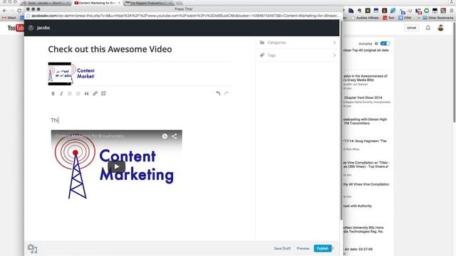 How Radio DJs Can Use the WordPress Press This Feature to Blog Quicker смотреть онлайн