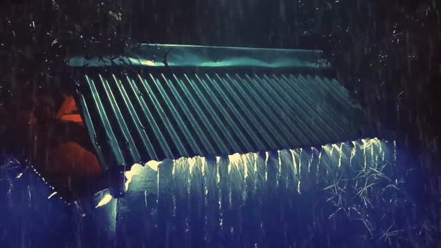 🔴Listen & Sleep Immediately with Heavy Rain and Roaring Thunder Sounds on a Tin Roof at Night смотреть онлайн