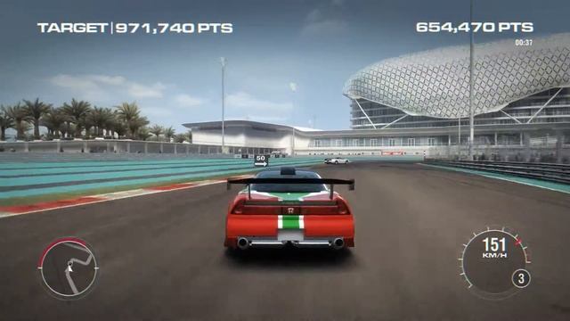 GRID 2 - T4 Yas Marina GP Circuit Drift 1,051,040pts - Honda NSX R