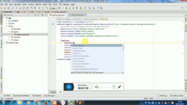 How to create simple app in android studio смотреть онлайн