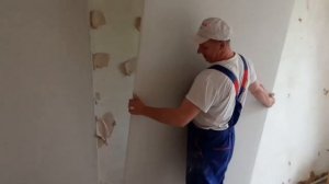 Монтаж гипсокартона на стену без профиля