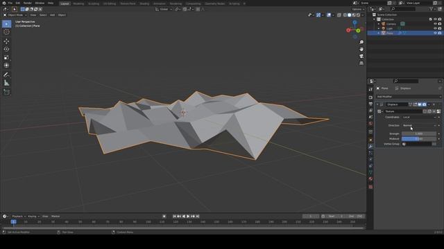 [Blender]. Модификатор Displace