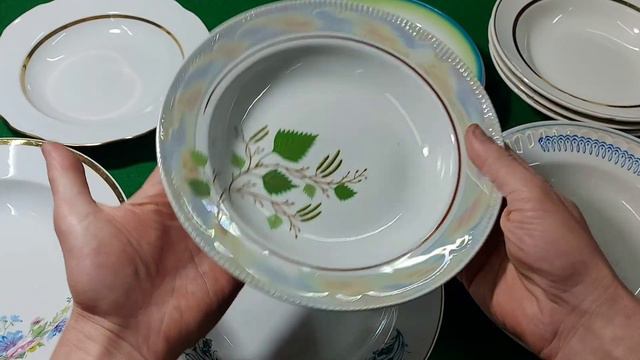 Глубокие столовые тарелки СССР, 90х годов смотреть онлайн