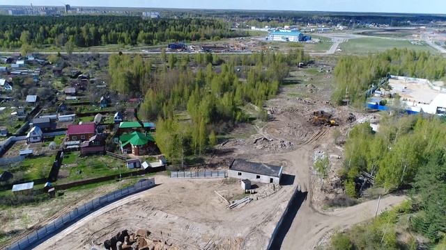 Дубна. Строительство моста. 14 мая 2017. смотреть онлайн