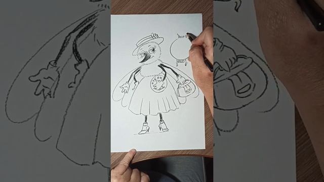 Муха-цокотуха скетч карандашами. Мастер-класс для детей и взрослых. смотреть онлайн