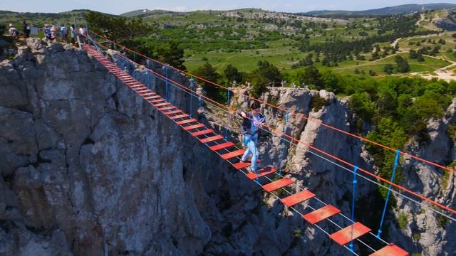 Подвесной мост на Ай-Петри смотреть онлайн