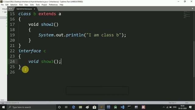 #5 Hybrid Inheritance In java || PythonEpoint Tutorial смотреть онлайн