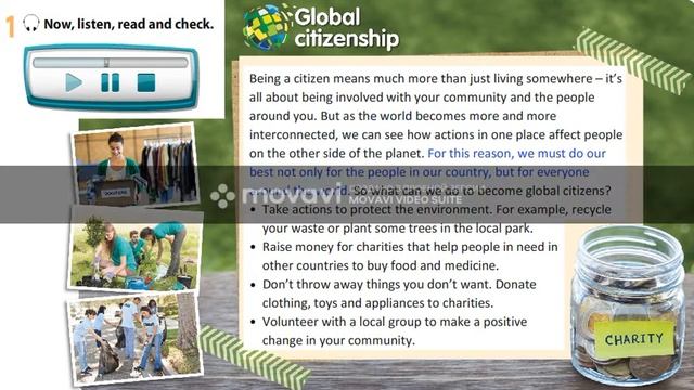 Ex 1 P 14 Excel8 Global Citizenship
