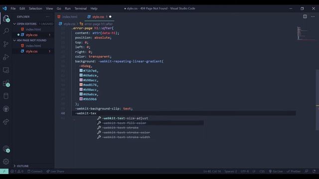 How To Create Responsive 404 Page Not Found Error Using HTML and CSS | HTML & CSS Tutorial смотреть онлайн