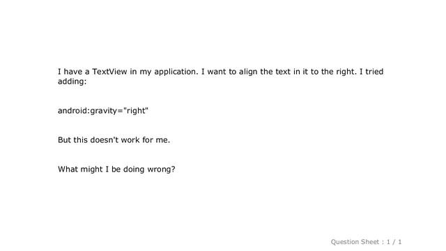 Android : Right align text in android TextView смотреть онлайн