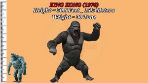 KING KONG Size Comparison | Evolution Of King Kong (1933-2021)