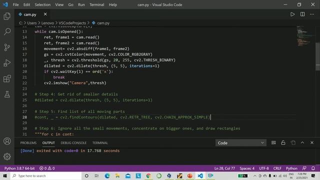 Become prank-proof using Python! | Security Camera using Python | OpenCV Python | Python Projects смотреть онлайн
