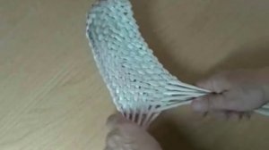 Лапти из газетных трубочек/Braided slippers