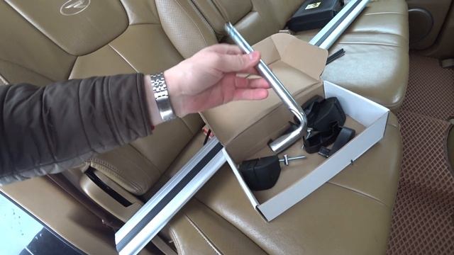 Рейлинги на багажник супер крыло SsangYong Rexton... смотреть онлайн