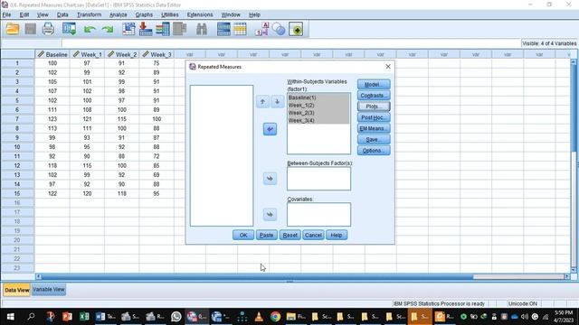 Repeated Measure ANOVA by SPSS смотреть онлайн