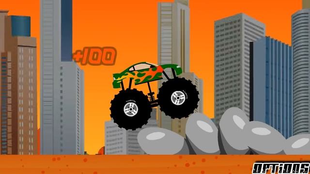Orange Monster Truck - Monster Truck Cartoon & Game For Children смотреть онлайн