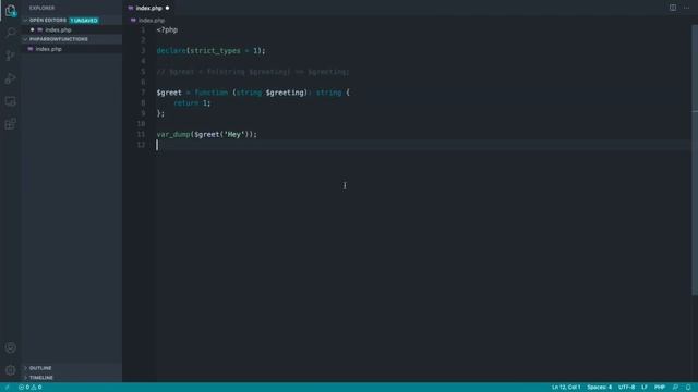 PHP Arrow Functions: Type hinting (6/6) смотреть онлайн