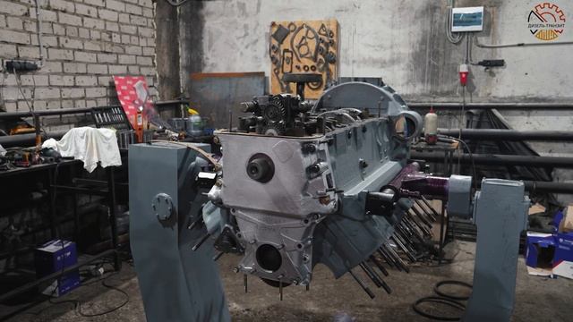 Сборка двигателя ЯМЗ 7511 за 5 часов