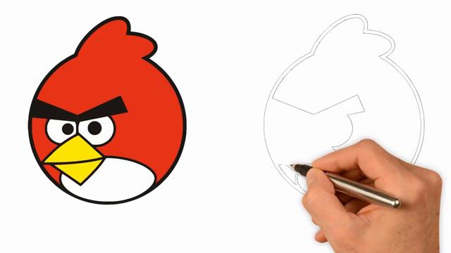 How to draw angry birds space step by step_Mr.DRAWING смотреть онлайн
