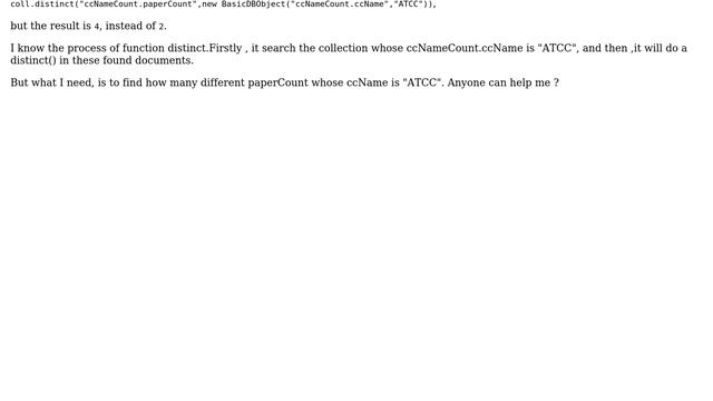 Databases: mongodb distinct() in an array смотреть онлайн