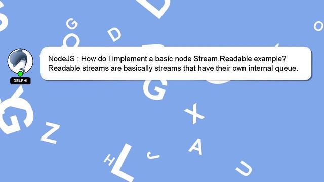 NodeJS : How do I implement a basic node Stream.Readable example? смотреть онлайн