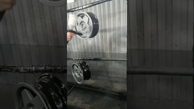 Порошковая покраска покрытие полимером пескоструй ремонт дисков авто R13 СветлыйГрафит +38050320326 смотреть онлайн