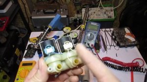 Набирается вода в выключенной машинке