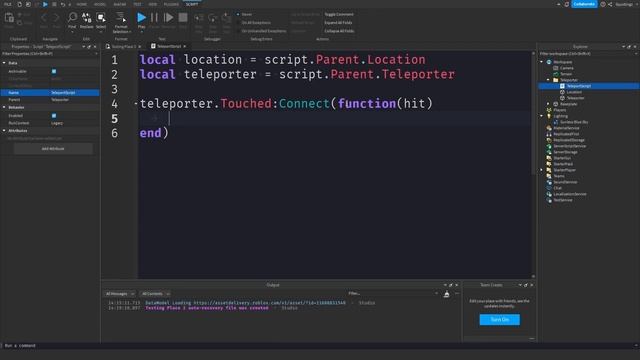 How to Make a Teleporter in Roblox Studio - Roblox Scripting Tutorial смотреть онлайн