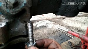Замена оборванных болтов.., передний мост МТЗ-82.