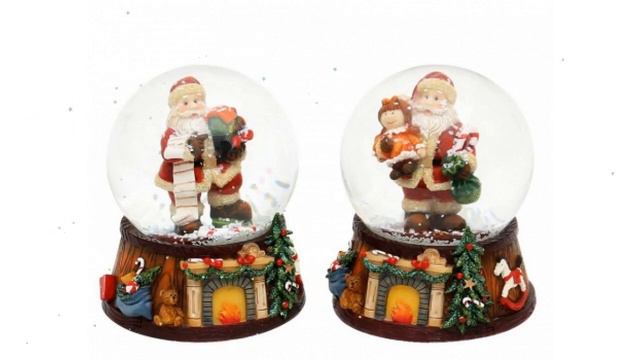 Снежный шар САНТА С ИГРУШКАМИ, 8х8х9см (Sigro) обзор 50-0559 производитель SIGRO (Германия) смотреть онлайн